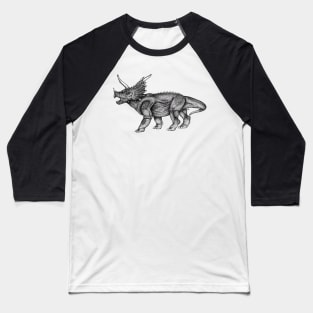 Triceratops Baseball T-Shirt